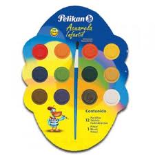 ACUARELA PELIKAN INFANTIL CARTON *12