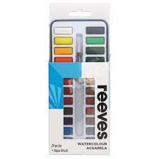 ACUARELA METAL REEVES x 24 COLORES