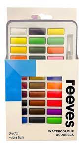 ACUARELA METAL REEVES x 36 COLORES