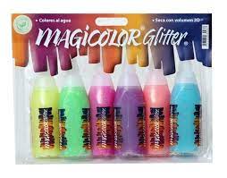 ADH.MAGICOLOR GLITTER SURTIDO x 6u. 
