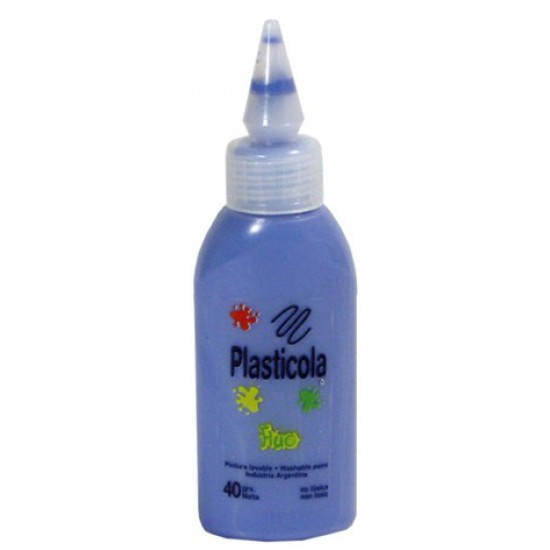 ADHESIVO PLASTICOLA FLUO 40 GR. AZUL
