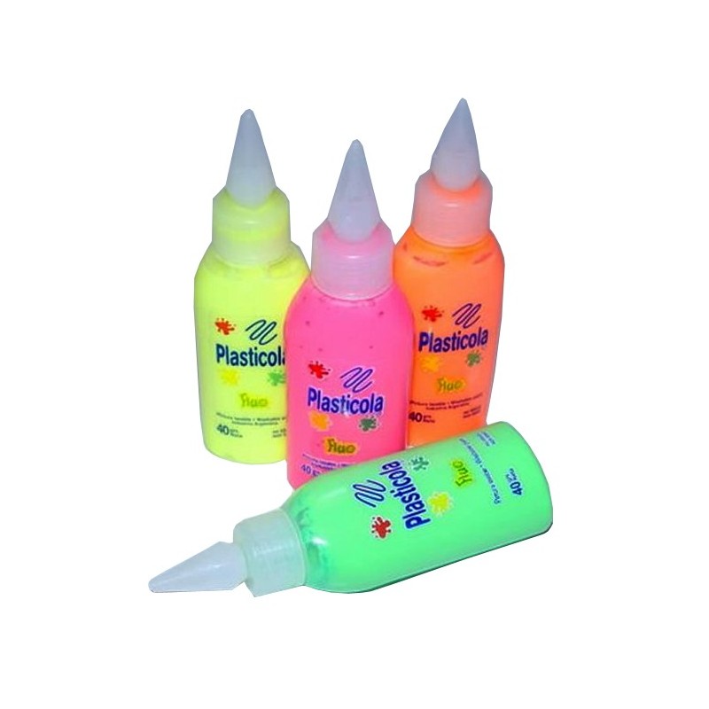 ADHESIVO PLASTICOLA FLUO 40 GR. AMARILLA