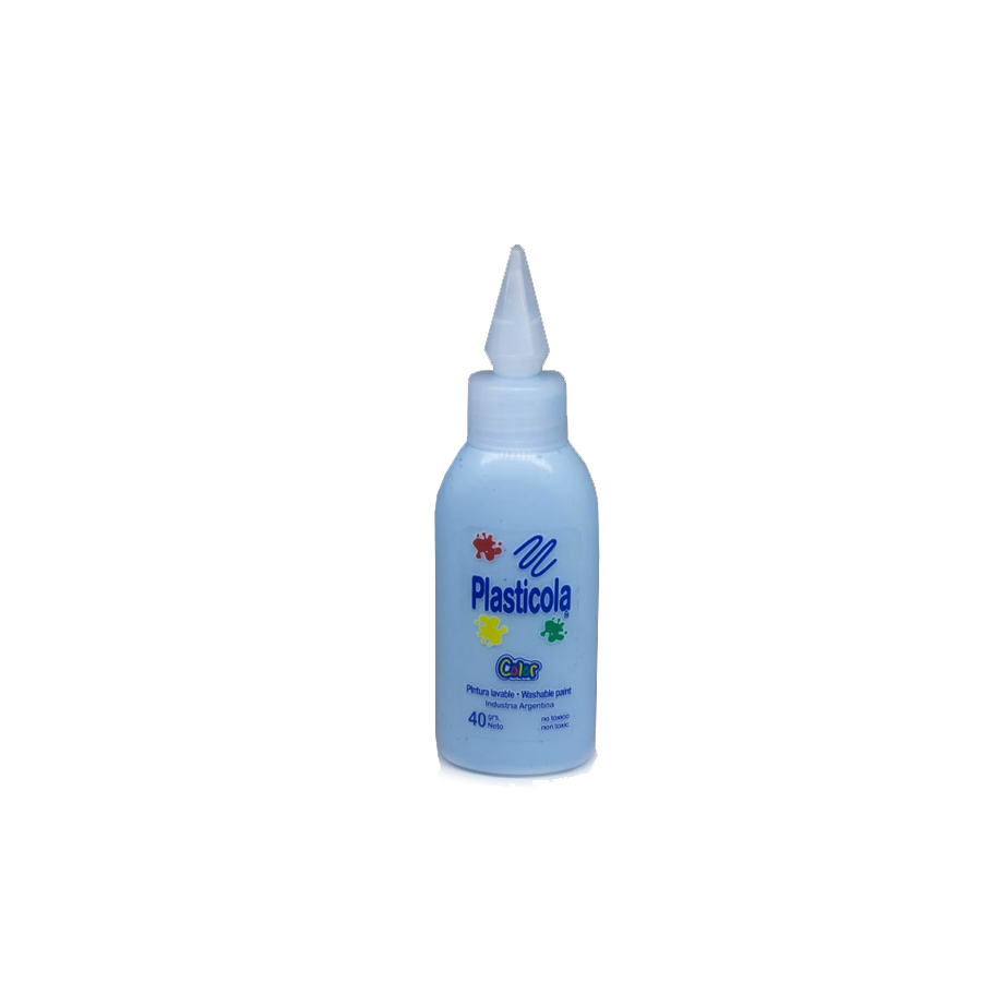 ADHESIVO PLASTICOLA 40gr. CELESTE PASTEL