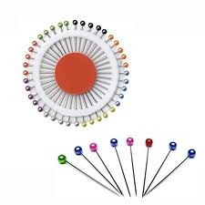 ALFILERES RUEDA COLOR PERLADO x 40 x 1