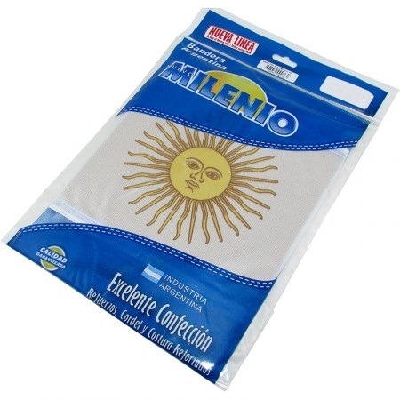 BANDERA ARGENT.REFORZ.NUEVA.45x72 CON SOL