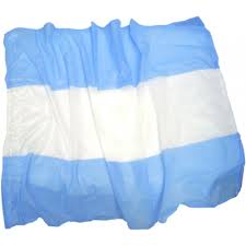 BANDERA NAYLON ARGENT.SIN SOL.90x144