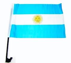 BANDERA MASTIL PARA AUTOS ARGE.30X45