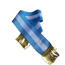 BANDA PARA JURA DE LA BANDERA CINTAx10cm.