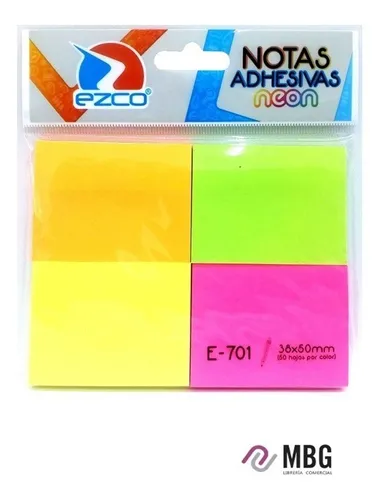 NOTAS AUTOAD.701-NEON 38*51x 4u x 50 hojas
