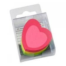 NOTAS AUTOADH. - CORAZON FLUOR x 1