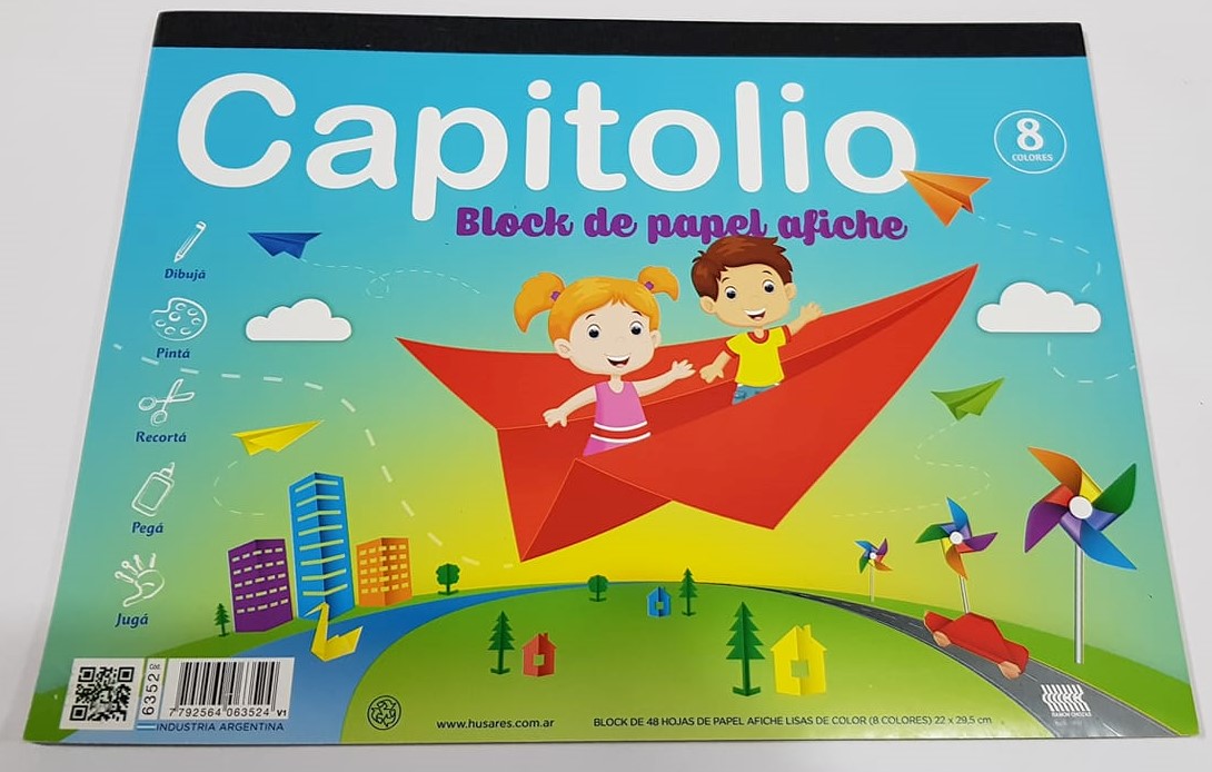 BLOCK AFICHE MANUALIDAD CAPITOLIO x 48 hojas  