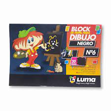 BLOCK DIBUJO NEGRO N.5 x20 h.LUMA