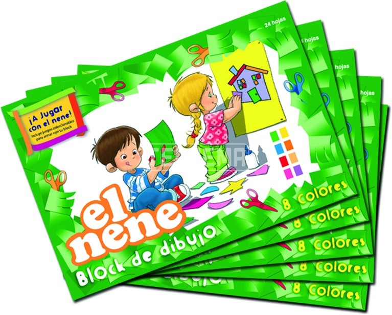 BLOCK DIBUJO COLOR N.5 x24 -  EL NENE