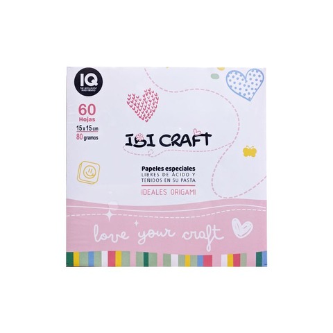 BLOCK IBI ORIGAMI 15x15cm. 80gr. x 60 hojas