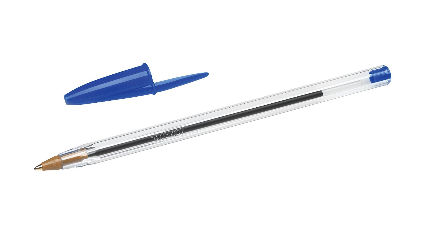 BOLIGRAFO BIC GRUESO 1mm CRISTAL AZUL