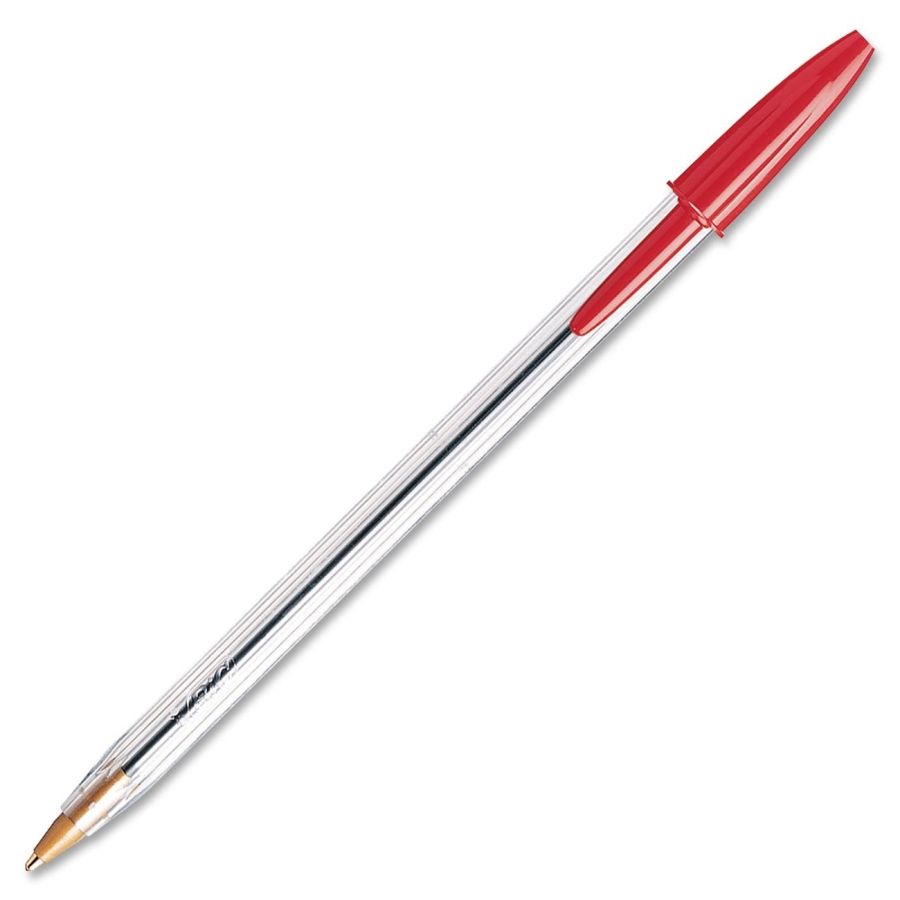 BOLIGRAFO BIC GRUESO 1mm CRISTAL ROJO