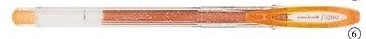 BOLIGRAFO UNI-120-BRILLO NARANJA
