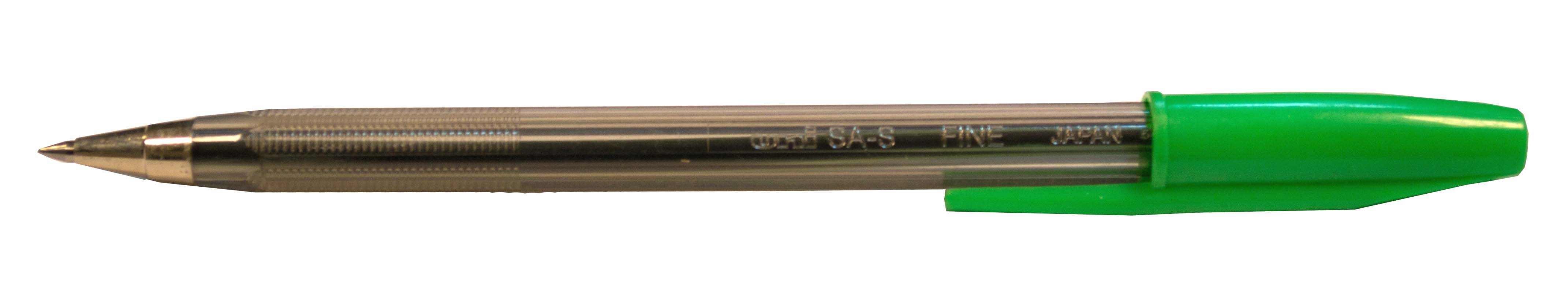 BOLIGRAFO UNI SA-S FINE VERDE