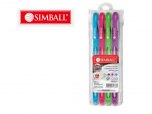 BOLIGRAFO GEL SIMBALL FLOW x 4 PASTEL