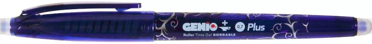 BOLIGRAFO ROLLER GEL GENIO PLUS - FRICCION AZUL