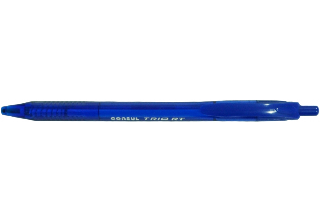 BOLIGRAFO CONSUL TRIO RETRACTIL AZUL 