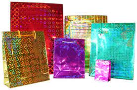 BOLSA HOLOGRAFICA 20x08x06 PERFUME  x 1u