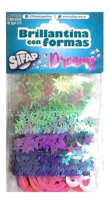 BRILLANTINA C-FORMAS DREAMS x 5 sobres