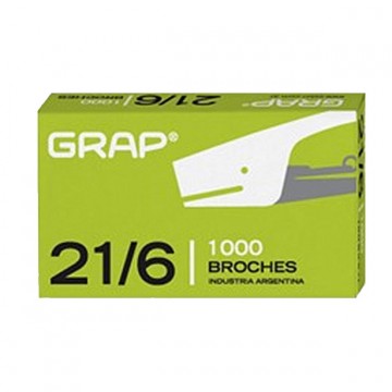 BROCHE GRAP 21/6 x 1000u.