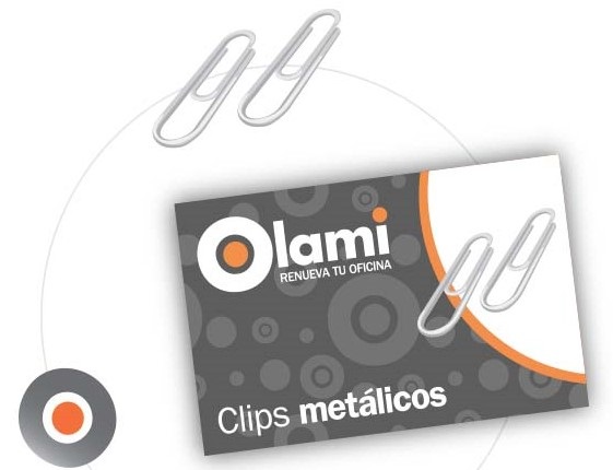 BROCHE CLIP OLAMI N.4 -  33mm x 100u.