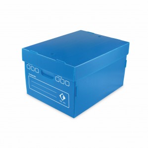 CAJA ARCH.PLAS.CORR.AMER.TAPA 804.AZUL