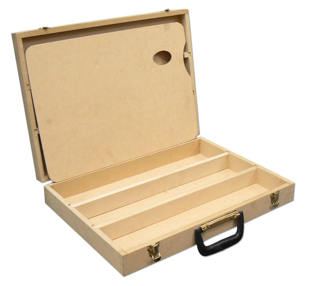 CAJAS DE MADERA P/PINTOR NATURAL-MDF