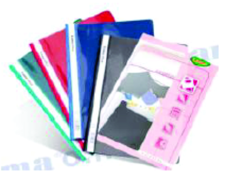 CARPETA BASE OPACA ECONOMICA OFICIO - AZUL / NEGRO
