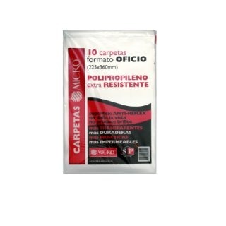CARPETA SOBRE L PLASTICA OFICIO