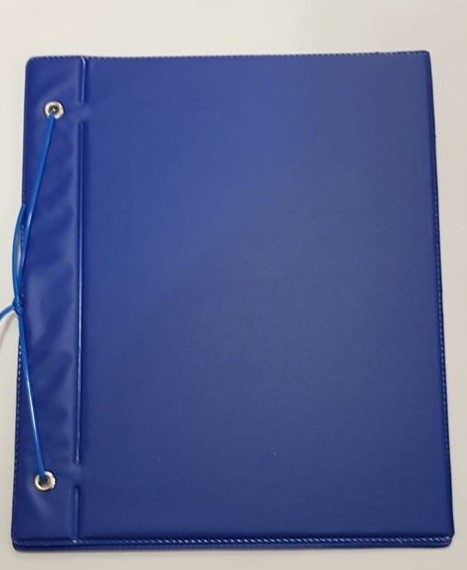 CARPETA N.3 CC.TELA PLAST.LISA AZUL