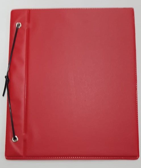 CARPETA N.3 CC.TELA PLAST.LISA ROJO