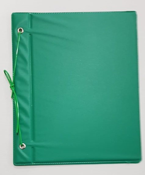 CARPETA N.3 CC.TELA PLAST.LISA VERDE