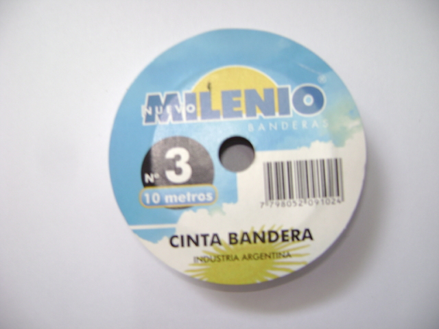 CINTA TELA ARGENTINA  N. 3 x M. (16 mm )