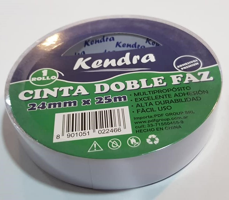 CINTA DOBLE FAZ KENDRA 24mm x 25m