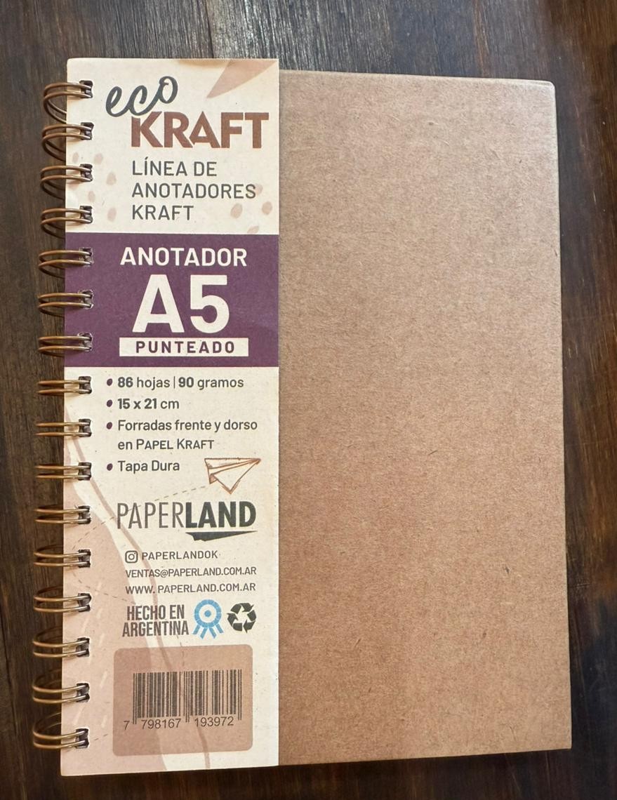CUAD.ECO KRAFT CE.TD A5 - PUNTEADO