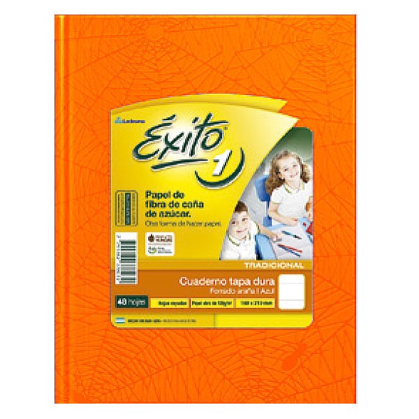 CUAD.EXITO.TD.N1.(16x21) x 50 NARANJA =