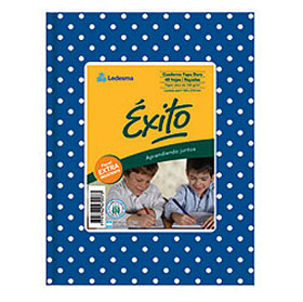CUAD.EXITO.TD.N1.(16x21) x 50 LUNARES AZUL ==