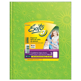 CUAD.EXITO.TD.N3 ( 19x24 ) x 48 ARAÑA VERDE MANZANA ==