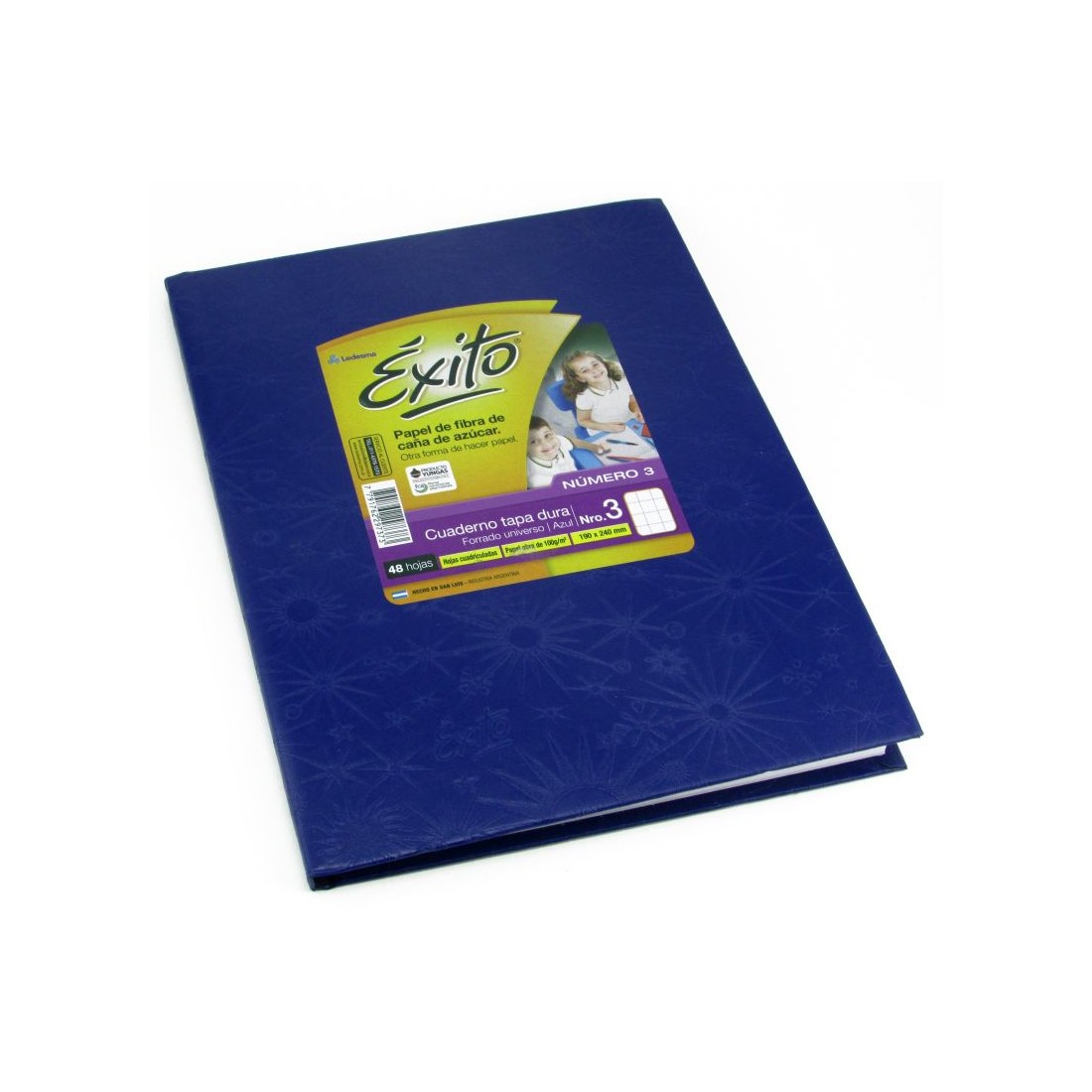 CUAD.EXITO.TD.N3 ( 19x24 ) x 48 ARANA AZUL ##