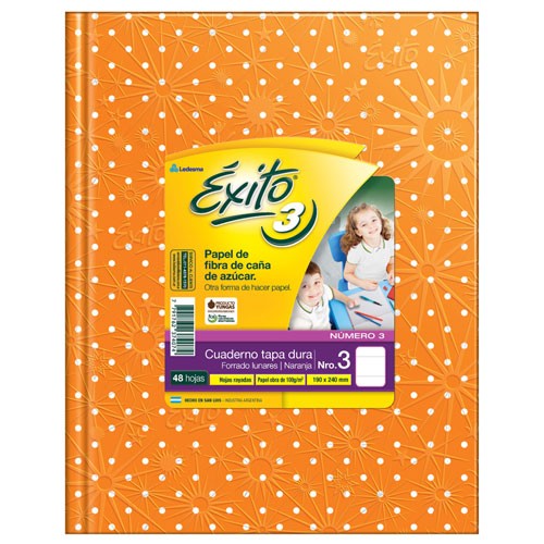 CUAD.EXITO.TD.N3 ( 19x24 ) x 48 LUNA.NARANAJA