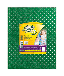 CUAD.EXITO.TD.N3 ( 19x24 ) x 48 LUNA.VERDE
