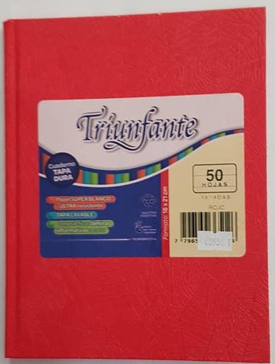 CUAD.TD.TRIUNFANTE 19x23.50.H.== ROJO