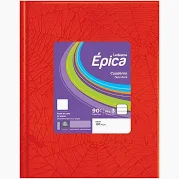 CUAD.EPICA-GLORIA 90gr.TD.19x24 ARANA x 48H. ROJO ==