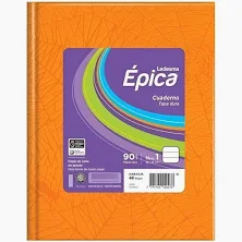 CUAD.EPICA-GLORIA 90gr.TD.19x24 ARANA x 48H. NARANJA ==