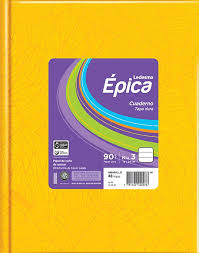 CUAD.EPICA-GLORIA 90gr.TD.19x24 ARANA x 48H. AMARILLA ==