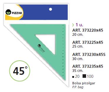 ESCUADRA PIZZINI 3732 VERDE * 30 CM 45.